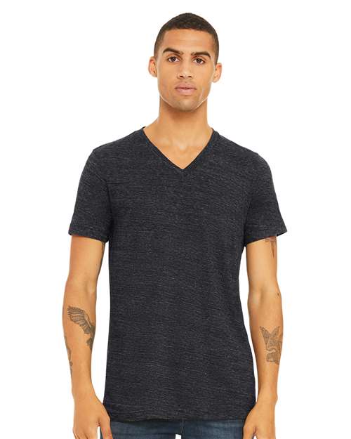 Unisex Textured Jersey V-Neck Tee
