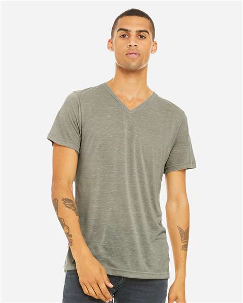 Unisex Textured Jersey V-Neck Tee