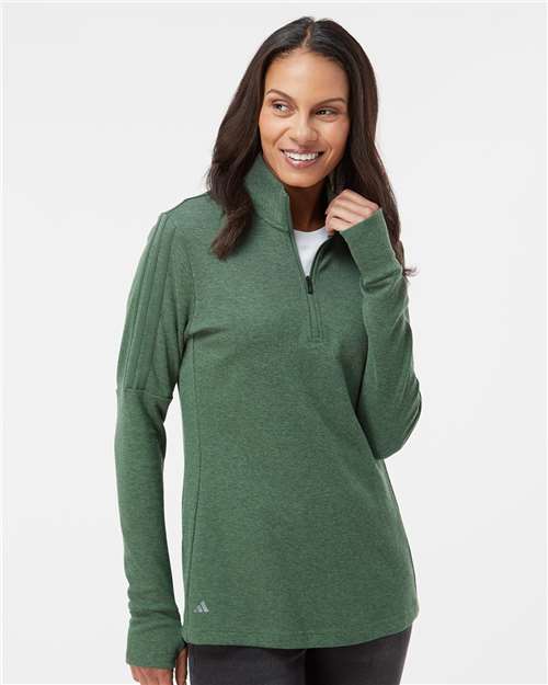 Women's 3-Stripes Quarter-Zip Sweater Pullover