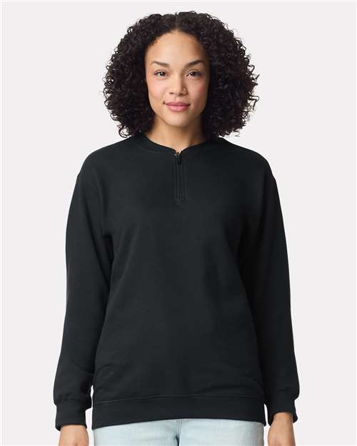 Unisex Softstyle® Midweight 1/4 Zip Sweatshirt