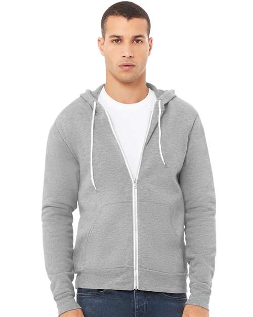 Unisex Sponge Fleece Full-Zip Hoodie Sweatshirt
