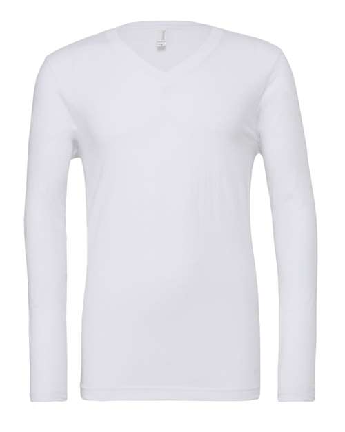 Unisex Long Sleeve V-Neck Tee