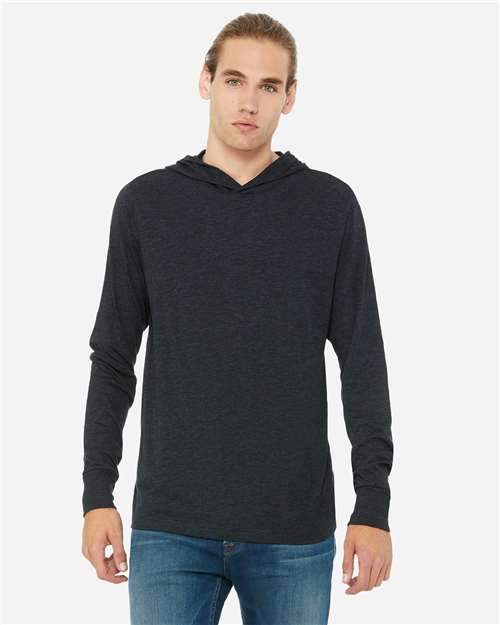 Unisex Jersey Hooded Long Sleeve Tee