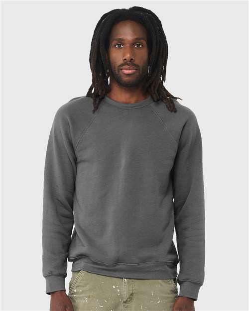 Unisex Sponge Fleece Raglan Crewneck Sweatshirt