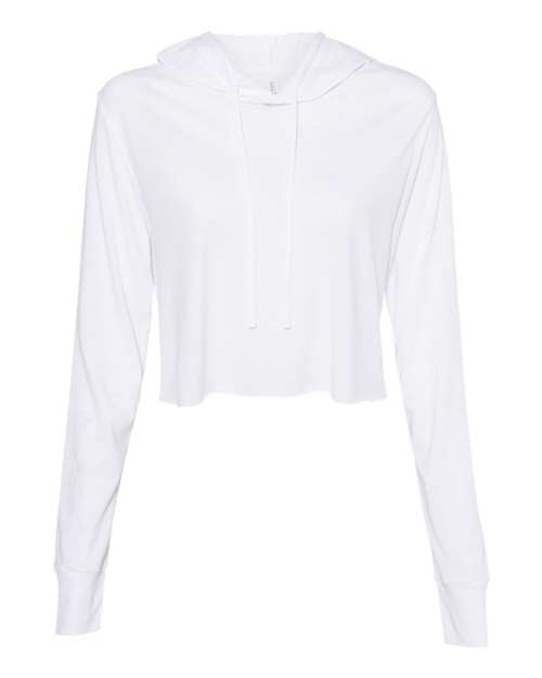 Women’s Triblend Crop Long Sleeve Hoodie Tee