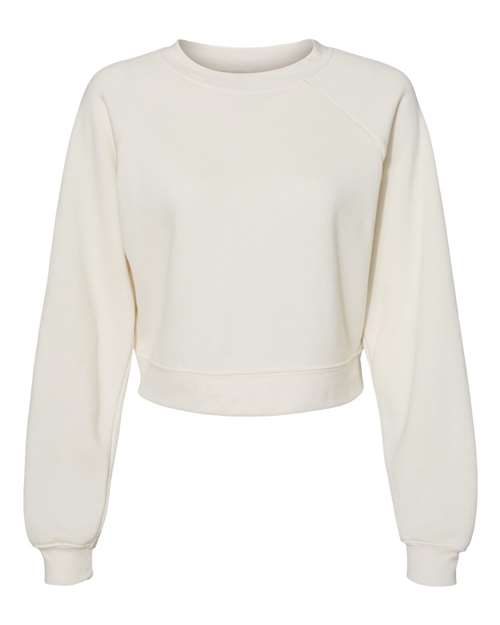 Women's Crop Raglan Crewneck Sweatshirt