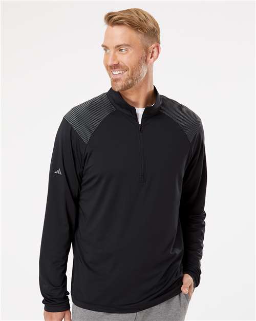 Men's Ultimate365 Lightweight Shoulder Stripe Quarter-Zip Pullover