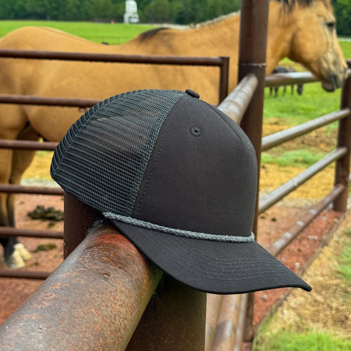 Blackout Ranchero Foam Trucker - Lost Hat Co.