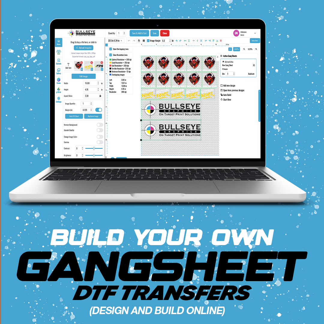 DTF Transfers - Build a Gang Sheet