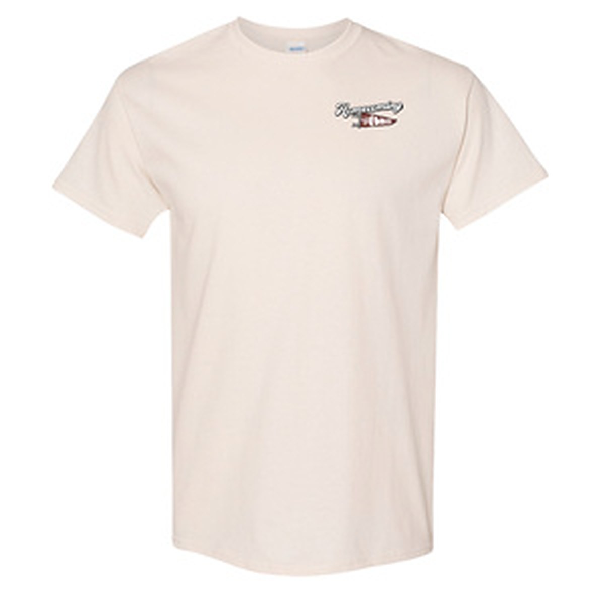 EW Homecoming tee, front: left chest Homecoming lockup