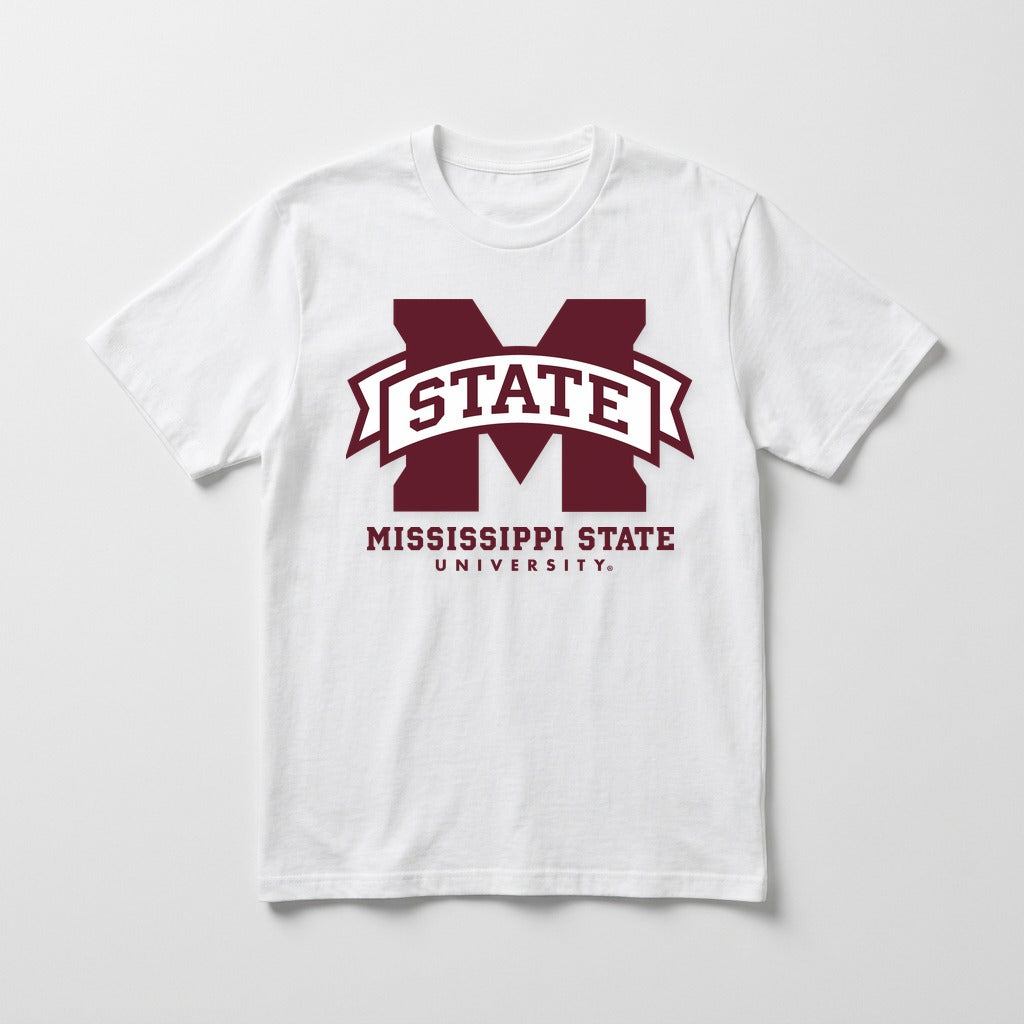 Mississippi State bigM tee — White