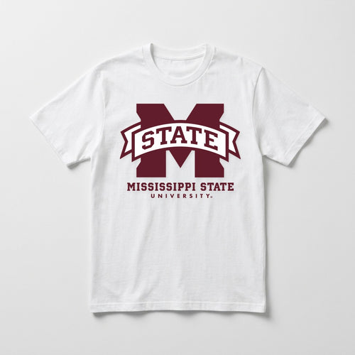 Mississippi State bigM tee — White
