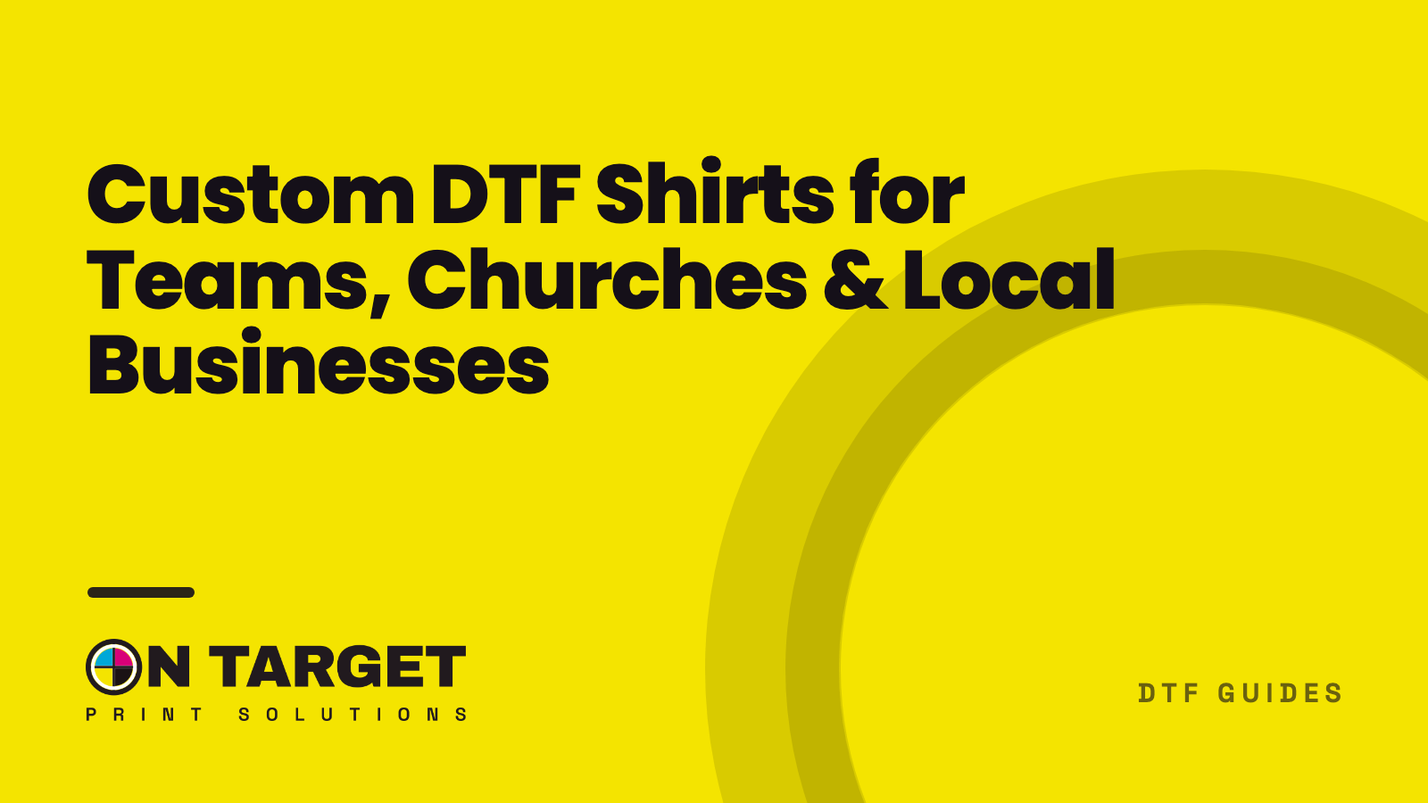 Custom DTF Shirts for Teams, Churches & Local Businesses