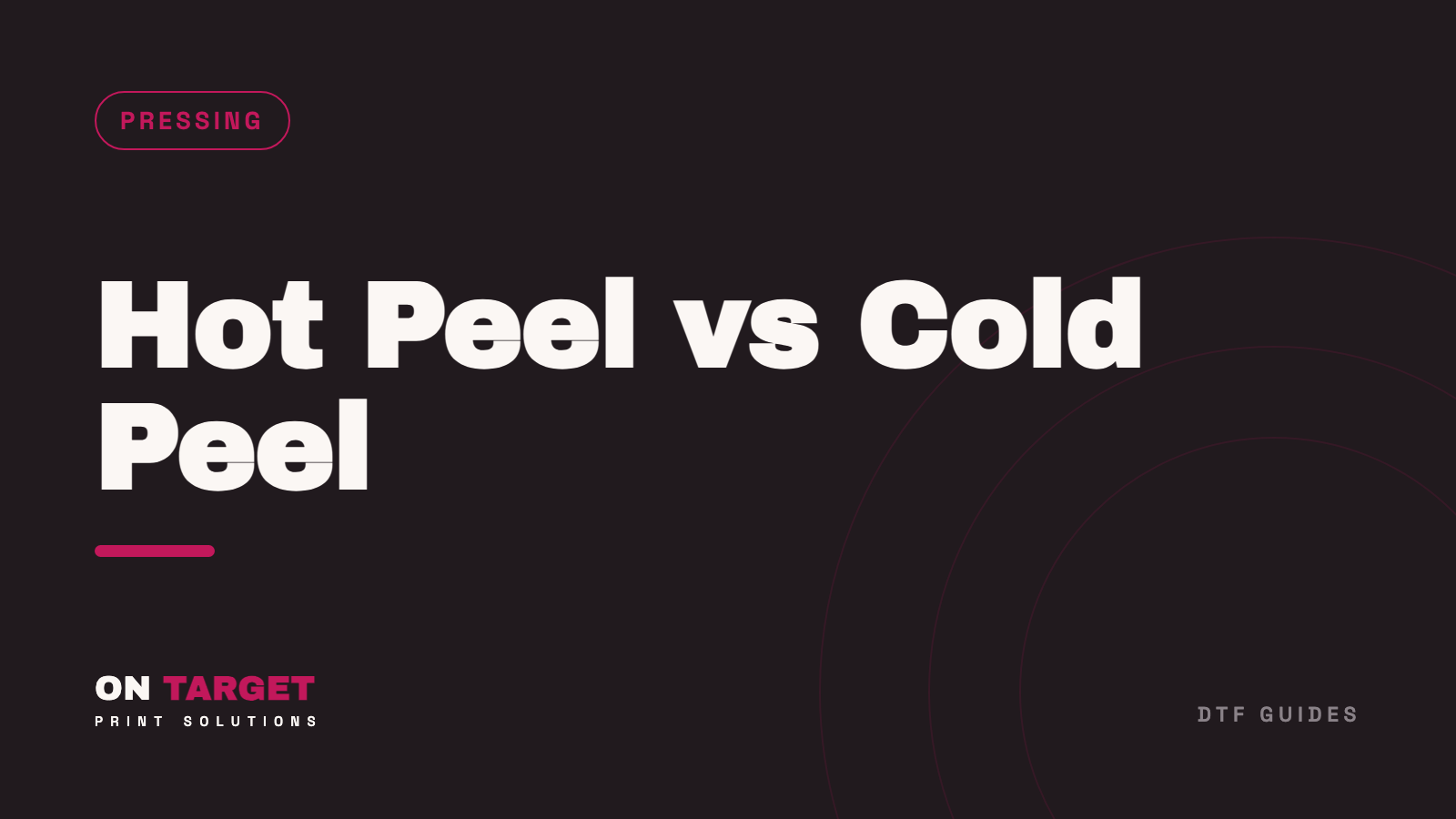 DTF Hot Peel vs Cold Peel: How to Tell & Why It Matters