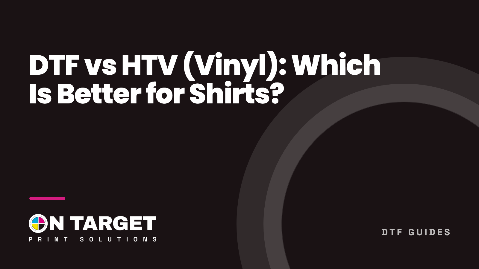 DTF vs HTV (Vinyl): Which Is Better for Shirts?