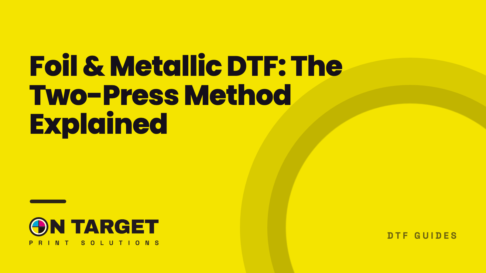 Foil & Metallic DTF: The Two-Press Method Explained