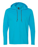 Unisex Softstyle® Lightweight Hooded Long Sleeve T-Shirt