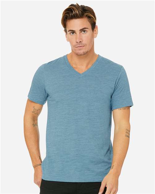 Unisex Textured Jersey V-Neck Tee