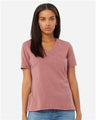 Women's Relaxed Heather CVC V-Neck Tee