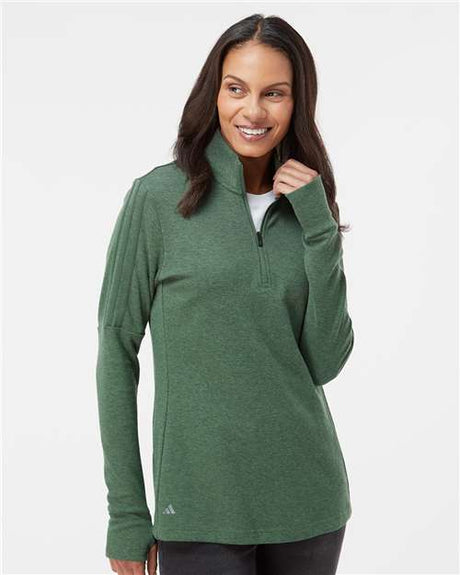 Women's 3-Stripes Quarter-Zip Sweater Pullover