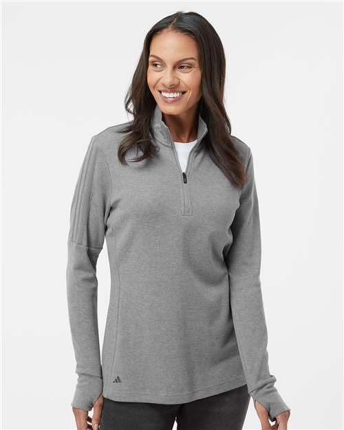 Women's 3-Stripes Quarter-Zip Sweater Pullover