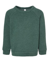 Toddler Sponge Fleece Raglan Crewneck Sweatshirt