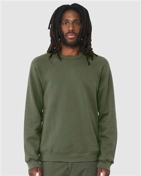 Unisex Sponge Fleece Raglan Crewneck Sweatshirt
