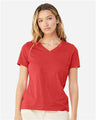 Women's Relaxed Heather CVC V-Neck Tee