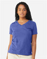 Women's Relaxed Heather CVC V-Neck Tee