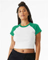 Women's Micro Rib Raglan Baby Tee