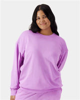Unisex Garment-Dyed Lightweight Fleece Crewneck Sweatshirt