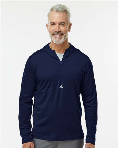 Men's Lightweight Quarter-Zip Hooded Pullover
