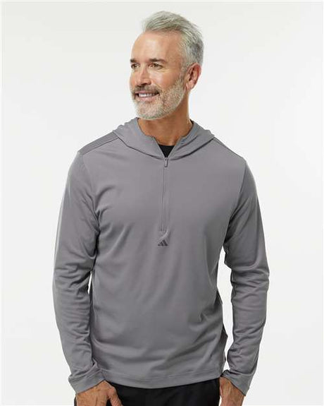 Men's Lightweight Quarter-Zip Hooded Pullover