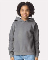Youth Garment-Dyed Lightweight Fleece Hooded Sweatshirt