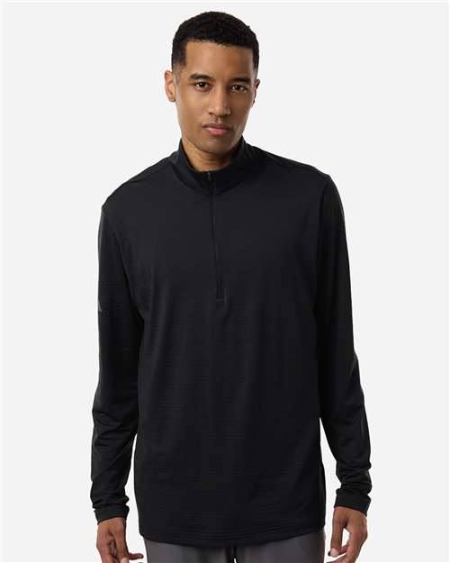 Men's Textured Stripe Quarter-Zip Pullover