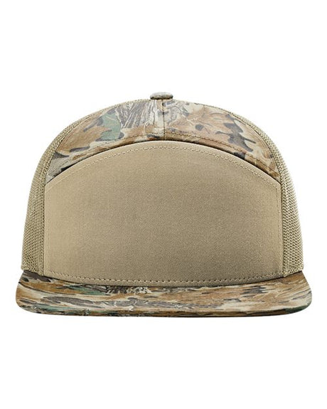 Printed Seven-Panel Trucker Cap