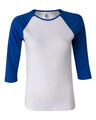 Women’s 1X1 Baby Rib Raglan Three-Quarter Sleeve Tee