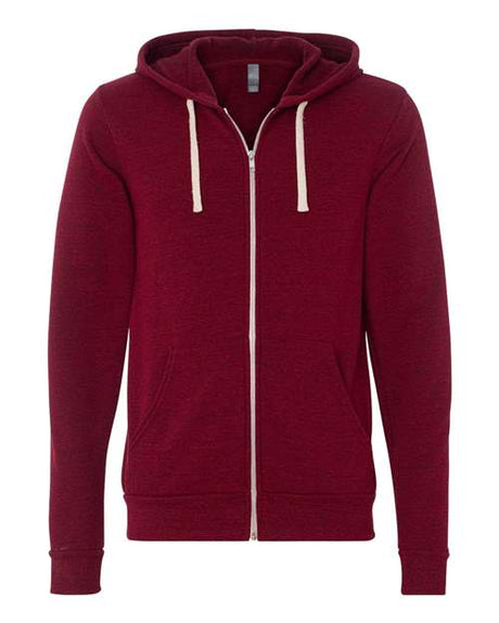 Unisex Triblend Sponge Fleece Full-Zip Hoodie Sweatshirt