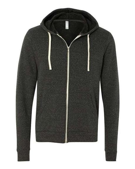 Unisex Triblend Sponge Fleece Full-Zip Hoodie Sweatshirt