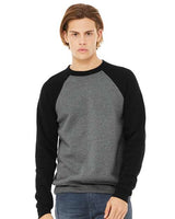 Unisex Sponge Fleece Raglan Crewneck Sweatshirt