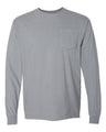Unisex Garment-Dyed Heavyweight Long Sleeve Pocket T-Shirt