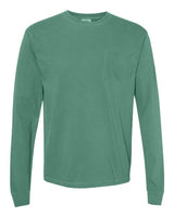 Unisex Garment-Dyed Heavyweight Long Sleeve Pocket T-Shirt