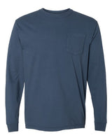 Unisex Garment-Dyed Heavyweight Long Sleeve Pocket T-Shirt