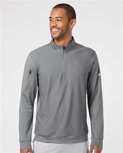 Men's Textured Quarter-Zip Pullover