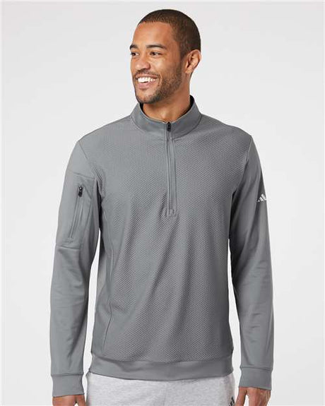 Men's Textured Quarter-Zip Pullover