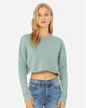 Women's Crop Fleece Crewneck Sweatshirt