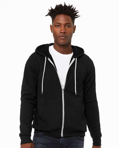 Unisex Sponge Fleece Full-Zip Hoodie Sweatshirt