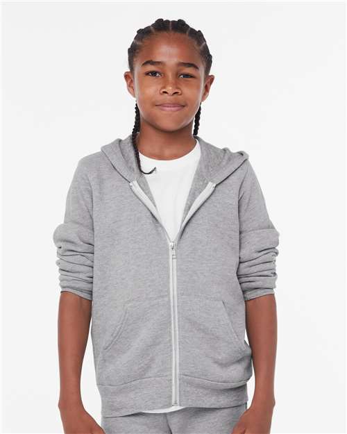 Youth Sponge Fleece Full-Zip Hoodie Sweatshirt