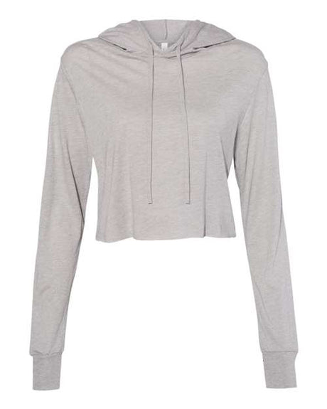 Women’s Triblend Crop Long Sleeve Hoodie Tee
