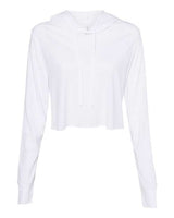 Women’s Triblend Crop Long Sleeve Hoodie Tee
